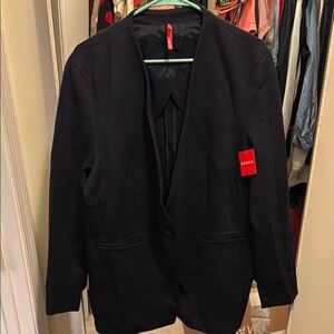 SPANX Black Sport Coat with Athletic-Inspired Design